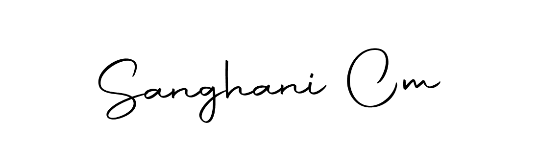 Make a beautiful signature design for name Sanghani Cm. Use this online signature maker to create a handwritten signature for free. Sanghani Cm signature style 10 images and pictures png