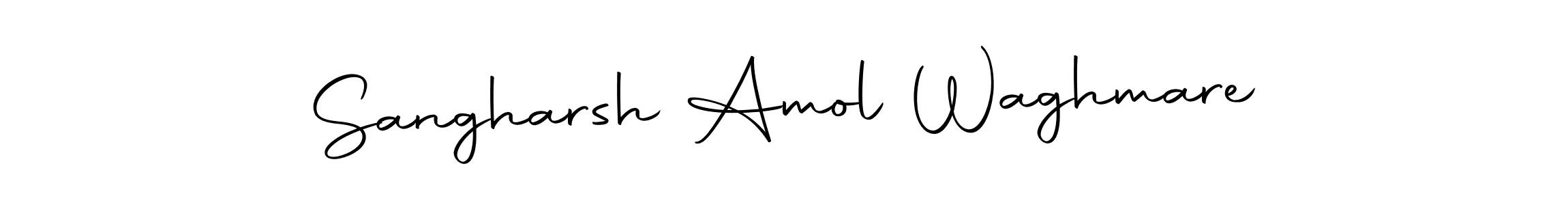 The best way (Autography-DOLnW) to make a short signature is to pick only two or three words in your name. The name Sangharsh Amol Waghmare include a total of six letters. For converting this name. Sangharsh Amol Waghmare signature style 10 images and pictures png