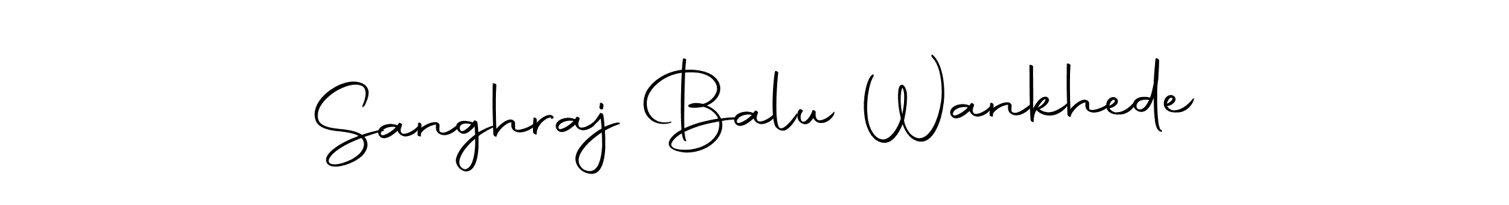 Use a signature maker to create a handwritten signature online. With this signature software, you can design (Autography-DOLnW) your own signature for name Sanghraj Balu Wankhede. Sanghraj Balu Wankhede signature style 10 images and pictures png