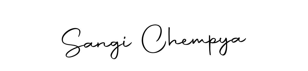 Make a beautiful signature design for name Sangi Chempya. Use this online signature maker to create a handwritten signature for free. Sangi Chempya signature style 10 images and pictures png