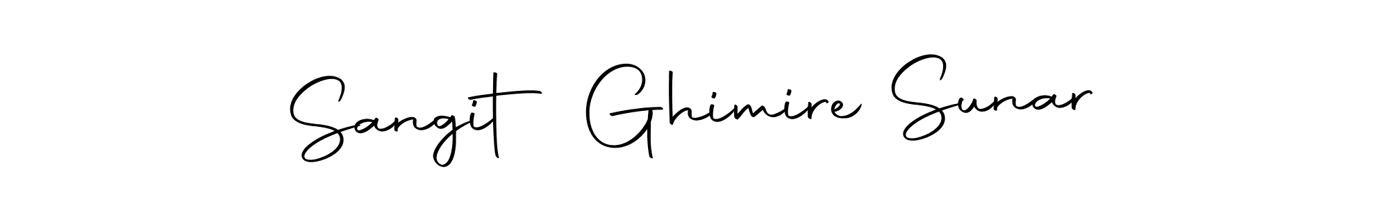 The best way (Autography-DOLnW) to make a short signature is to pick only two or three words in your name. The name Sangit Ghimire Sunar include a total of six letters. For converting this name. Sangit Ghimire Sunar signature style 10 images and pictures png