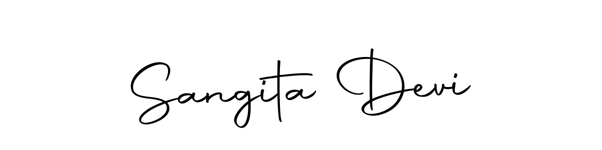 Create a beautiful signature design for name Sangita Devi. With this signature (Autography-DOLnW) fonts, you can make a handwritten signature for free. Sangita Devi signature style 10 images and pictures png