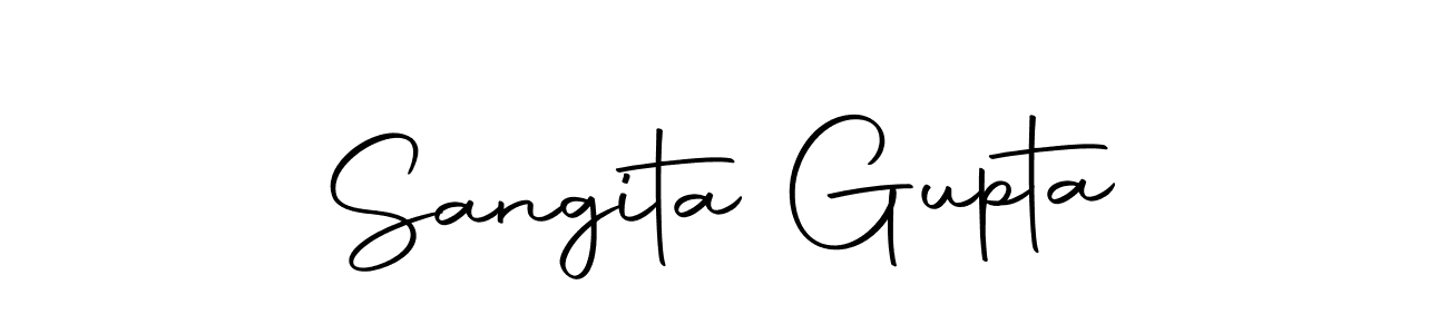 Sangita Gupta stylish signature style. Best Handwritten Sign (Autography-DOLnW) for my name. Handwritten Signature Collection Ideas for my name Sangita Gupta. Sangita Gupta signature style 10 images and pictures png