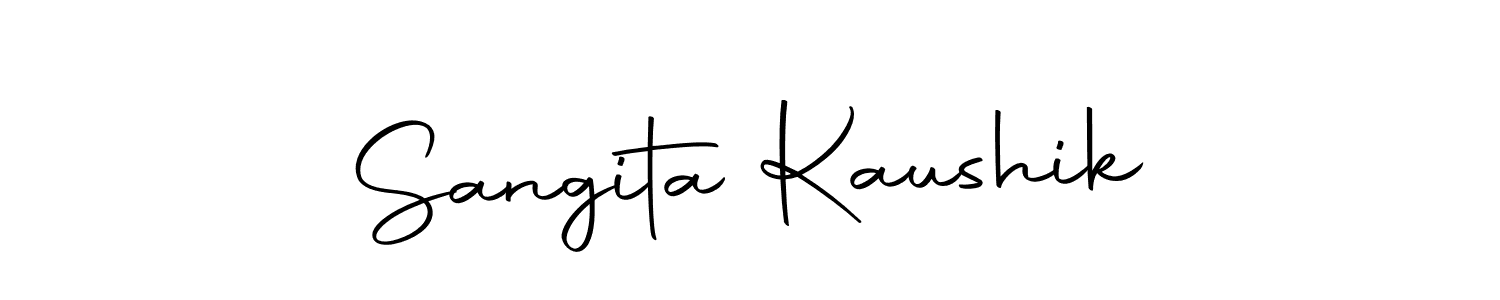 Make a beautiful signature design for name Sangita Kaushik. Use this online signature maker to create a handwritten signature for free. Sangita Kaushik signature style 10 images and pictures png