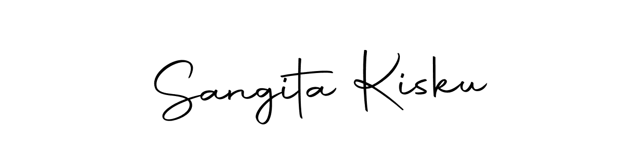 How to make Sangita Kisku name signature. Use Autography-DOLnW style for creating short signs online. This is the latest handwritten sign. Sangita Kisku signature style 10 images and pictures png