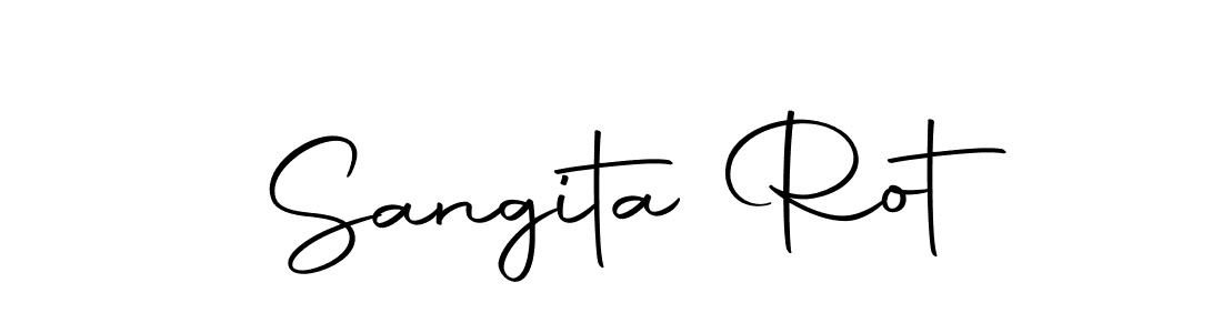 Create a beautiful signature design for name Sangita Rot. With this signature (Autography-DOLnW) fonts, you can make a handwritten signature for free. Sangita Rot signature style 10 images and pictures png