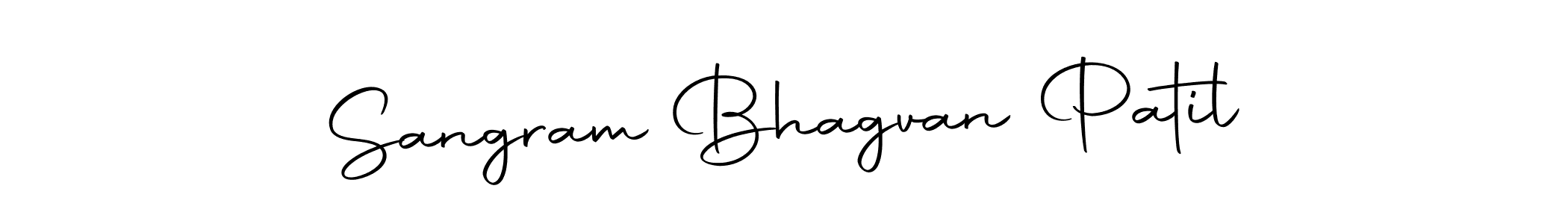 Create a beautiful signature design for name Sangram Bhagvan Patil. With this signature (Autography-DOLnW) fonts, you can make a handwritten signature for free. Sangram Bhagvan Patil signature style 10 images and pictures png