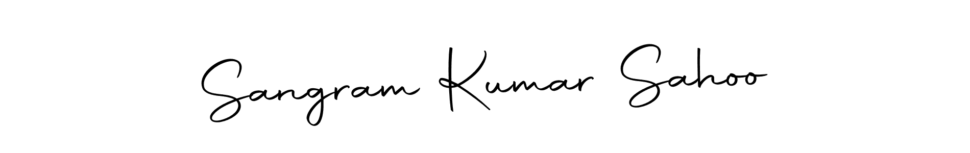 How to make Sangram Kumar Sahoo name signature. Use Autography-DOLnW style for creating short signs online. This is the latest handwritten sign. Sangram Kumar Sahoo signature style 10 images and pictures png