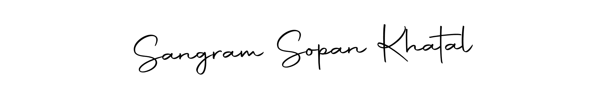 How to make Sangram Sopan Khatal name signature. Use Autography-DOLnW style for creating short signs online. This is the latest handwritten sign. Sangram Sopan Khatal signature style 10 images and pictures png