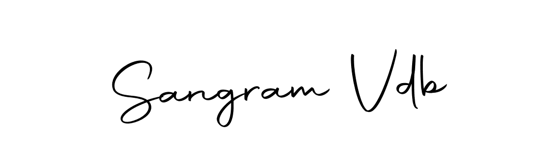 The best way (Autography-DOLnW) to make a short signature is to pick only two or three words in your name. The name Sangram Vdb include a total of six letters. For converting this name. Sangram Vdb signature style 10 images and pictures png