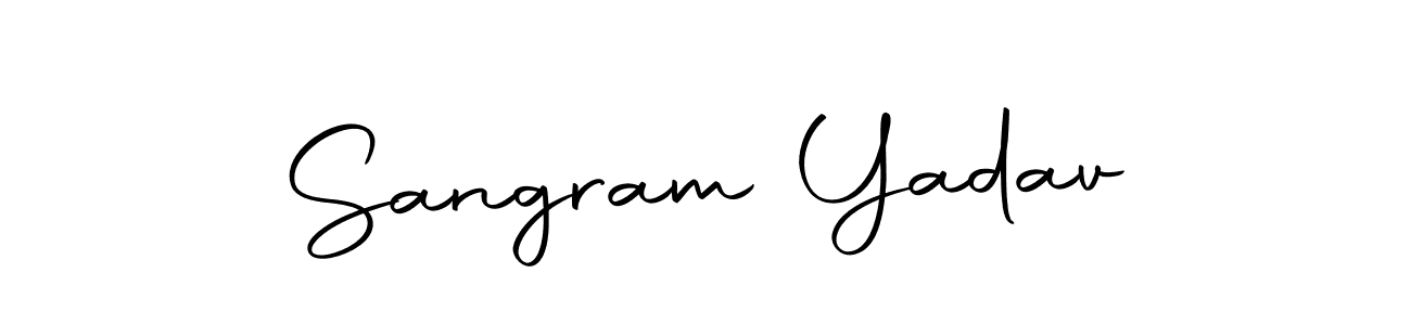 The best way (Autography-DOLnW) to make a short signature is to pick only two or three words in your name. The name Sangram Yadav include a total of six letters. For converting this name. Sangram Yadav signature style 10 images and pictures png