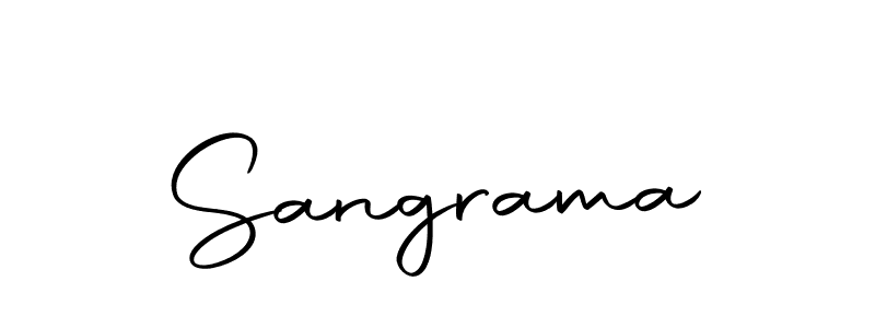 Create a beautiful signature design for name Sangrama. With this signature (Autography-DOLnW) fonts, you can make a handwritten signature for free. Sangrama signature style 10 images and pictures png