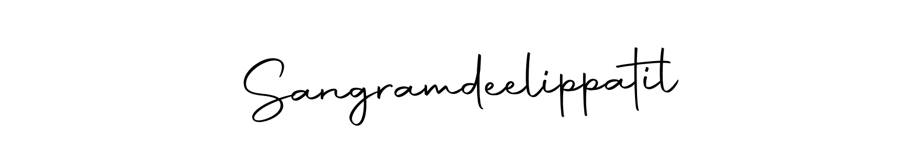 Make a beautiful signature design for name Sangramdeelippatil. With this signature (Autography-DOLnW) style, you can create a handwritten signature for free. Sangramdeelippatil signature style 10 images and pictures png