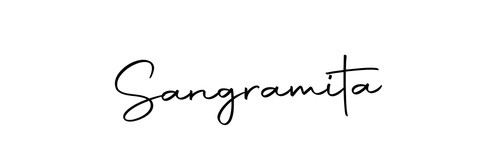 You can use this online signature creator to create a handwritten signature for the name Sangramita. This is the best online autograph maker. Sangramita signature style 10 images and pictures png