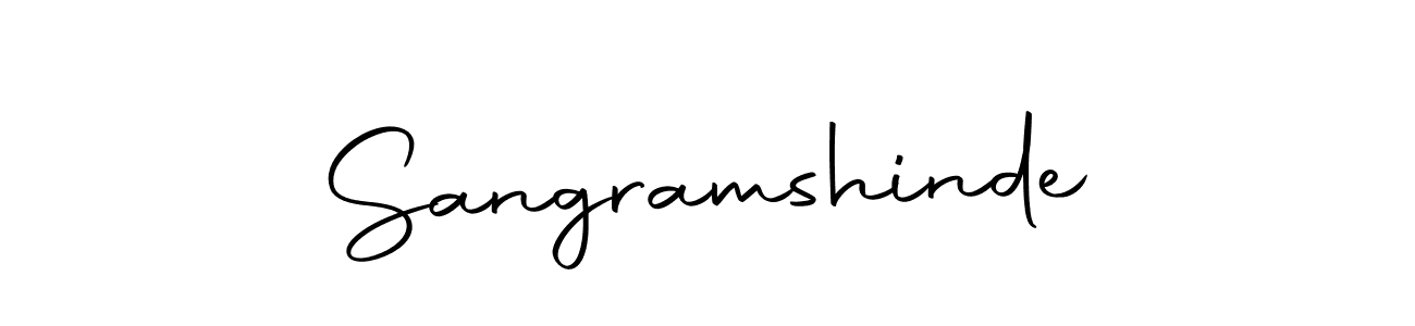 Make a beautiful signature design for name Sangramshinde. With this signature (Autography-DOLnW) style, you can create a handwritten signature for free. Sangramshinde signature style 10 images and pictures png