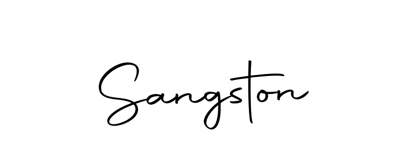 Also we have Sangston name is the best signature style. Create professional handwritten signature collection using Autography-DOLnW autograph style. Sangston signature style 10 images and pictures png