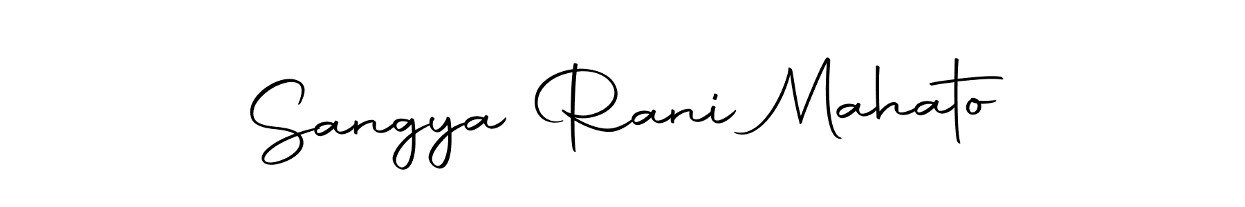 You can use this online signature creator to create a handwritten signature for the name Sangya Rani Mahato. This is the best online autograph maker. Sangya Rani Mahato signature style 10 images and pictures png