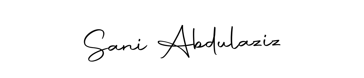 Also we have Sani Abdulaziz name is the best signature style. Create professional handwritten signature collection using Autography-DOLnW autograph style. Sani Abdulaziz signature style 10 images and pictures png