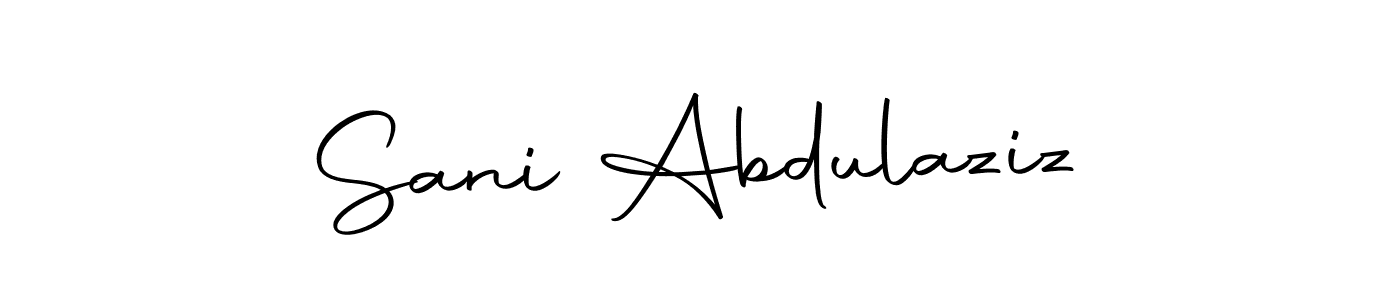 if you are searching for the best signature style for your name Sani Abdulaziz. so please give up your signature search. here we have designed multiple signature styles  using Autography-DOLnW. Sani Abdulaziz signature style 10 images and pictures png