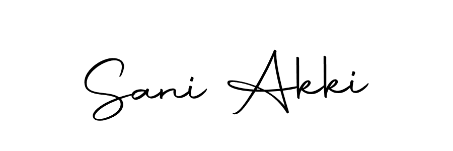 Similarly Autography-DOLnW is the best handwritten signature design. Signature creator online .You can use it as an online autograph creator for name Sani Akki. Sani Akki signature style 10 images and pictures png