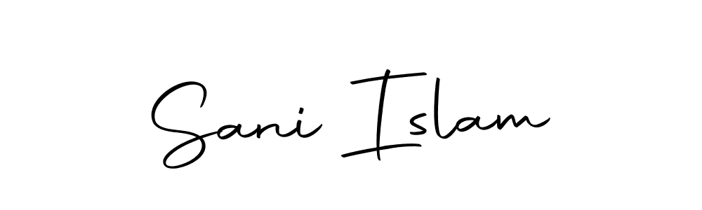 Create a beautiful signature design for name Sani Islam. With this signature (Autography-DOLnW) fonts, you can make a handwritten signature for free. Sani Islam signature style 10 images and pictures png