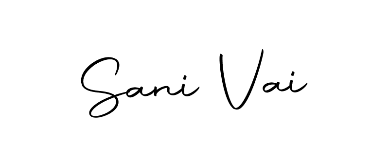 The best way (Autography-DOLnW) to make a short signature is to pick only two or three words in your name. The name Sani Vai include a total of six letters. For converting this name. Sani Vai signature style 10 images and pictures png