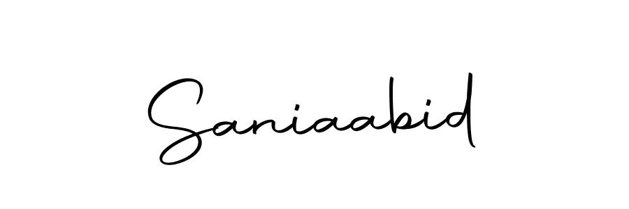 How to make Saniaabid name signature. Use Autography-DOLnW style for creating short signs online. This is the latest handwritten sign. Saniaabid signature style 10 images and pictures png