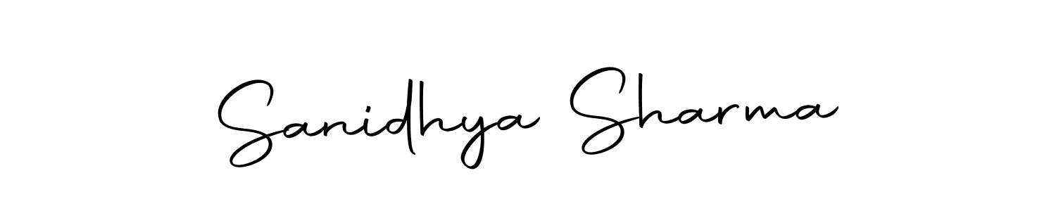 How to make Sanidhya Sharma signature? Autography-DOLnW is a professional autograph style. Create handwritten signature for Sanidhya Sharma name. Sanidhya Sharma signature style 10 images and pictures png