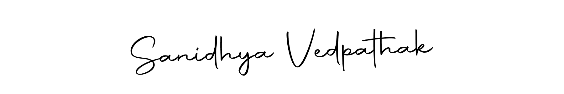 You should practise on your own different ways (Autography-DOLnW) to write your name (Sanidhya Vedpathak) in signature. don't let someone else do it for you. Sanidhya Vedpathak signature style 10 images and pictures png