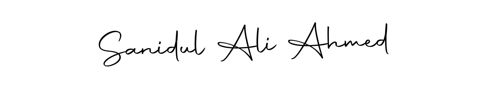 You should practise on your own different ways (Autography-DOLnW) to write your name (Sanidul Ali Ahmed) in signature. don't let someone else do it for you. Sanidul Ali Ahmed signature style 10 images and pictures png