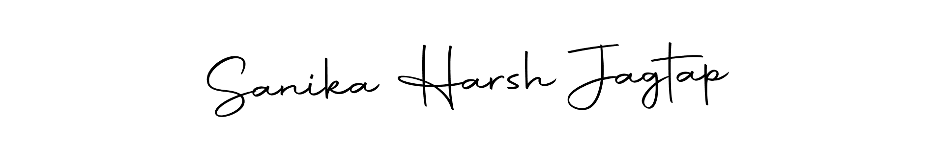 The best way (Autography-DOLnW) to make a short signature is to pick only two or three words in your name. The name Sanika Harsh Jagtap include a total of six letters. For converting this name. Sanika Harsh Jagtap signature style 10 images and pictures png