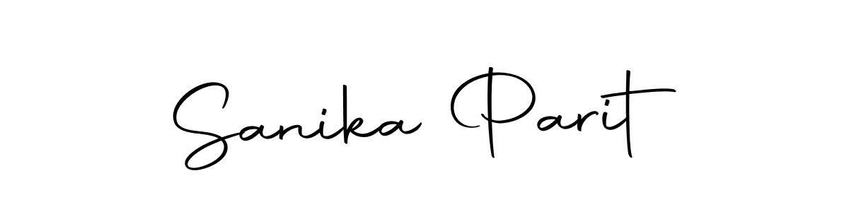 Create a beautiful signature design for name Sanika Parit. With this signature (Autography-DOLnW) fonts, you can make a handwritten signature for free. Sanika Parit signature style 10 images and pictures png