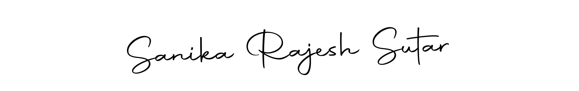 The best way (Autography-DOLnW) to make a short signature is to pick only two or three words in your name. The name Sanika Rajesh Sutar include a total of six letters. For converting this name. Sanika Rajesh Sutar signature style 10 images and pictures png