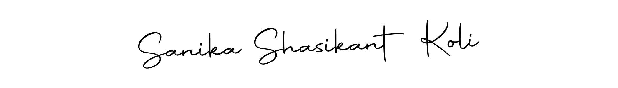 Create a beautiful signature design for name Sanika Shasikant Koli. With this signature (Autography-DOLnW) fonts, you can make a handwritten signature for free. Sanika Shasikant Koli signature style 10 images and pictures png