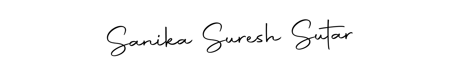 The best way (Autography-DOLnW) to make a short signature is to pick only two or three words in your name. The name Sanika Suresh Sutar include a total of six letters. For converting this name. Sanika Suresh Sutar signature style 10 images and pictures png