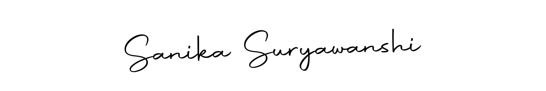 Create a beautiful signature design for name Sanika Suryawanshi. With this signature (Autography-DOLnW) fonts, you can make a handwritten signature for free. Sanika Suryawanshi signature style 10 images and pictures png