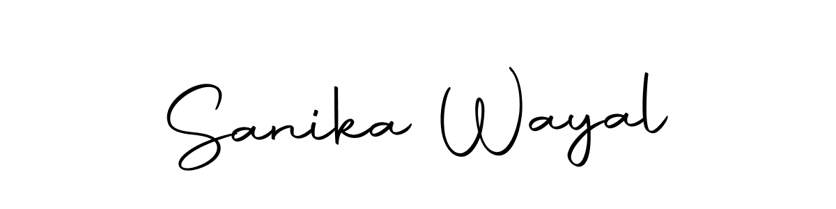 Similarly Autography-DOLnW is the best handwritten signature design. Signature creator online .You can use it as an online autograph creator for name Sanika Wayal. Sanika Wayal signature style 10 images and pictures png