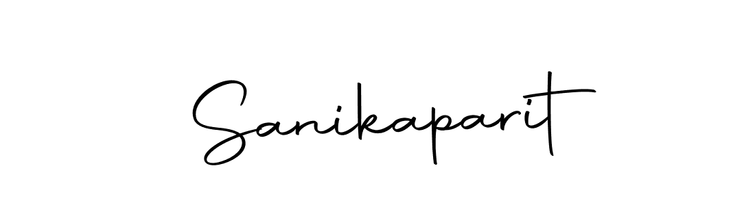 Here are the top 10 professional signature styles for the name Sanikaparit. These are the best autograph styles you can use for your name. Sanikaparit signature style 10 images and pictures png