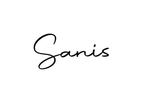 if you are searching for the best signature style for your name Sanis. so please give up your signature search. here we have designed multiple signature styles  using Autography-DOLnW. Sanis signature style 10 images and pictures png