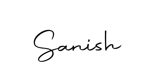 You should practise on your own different ways (Autography-DOLnW) to write your name (Sanish) in signature. don't let someone else do it for you. Sanish signature style 10 images and pictures png