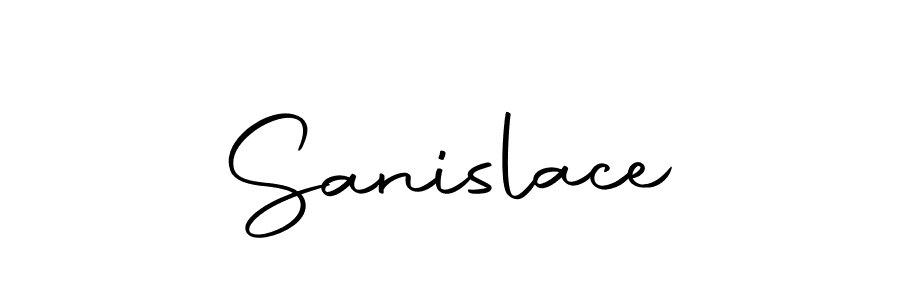 You should practise on your own different ways (Autography-DOLnW) to write your name (Sanislace) in signature. don't let someone else do it for you. Sanislace signature style 10 images and pictures png
