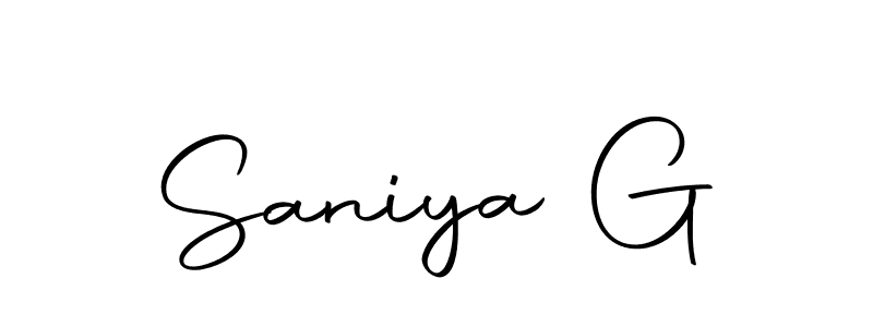 Create a beautiful signature design for name Saniya G. With this signature (Autography-DOLnW) fonts, you can make a handwritten signature for free. Saniya G signature style 10 images and pictures png