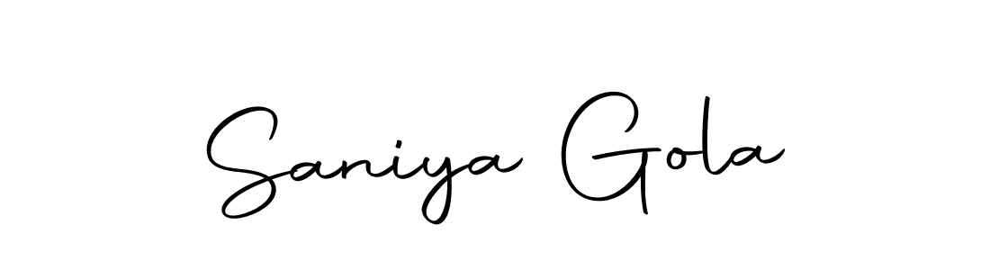 You can use this online signature creator to create a handwritten signature for the name Saniya Gola. This is the best online autograph maker. Saniya Gola signature style 10 images and pictures png