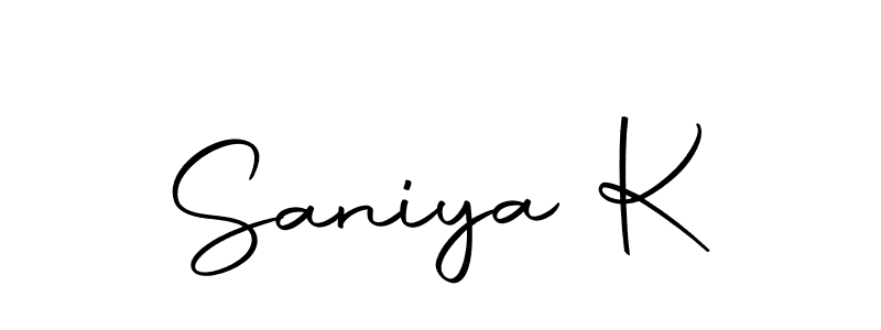 This is the best signature style for the Saniya K name. Also you like these signature font (Autography-DOLnW). Mix name signature. Saniya K signature style 10 images and pictures png