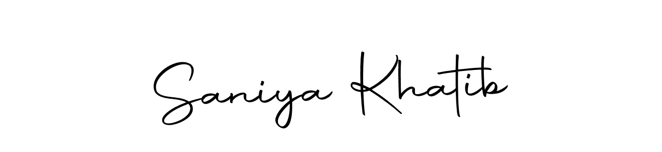 Make a short Saniya Khatib signature style. Manage your documents anywhere anytime using Autography-DOLnW. Create and add eSignatures, submit forms, share and send files easily. Saniya Khatib signature style 10 images and pictures png