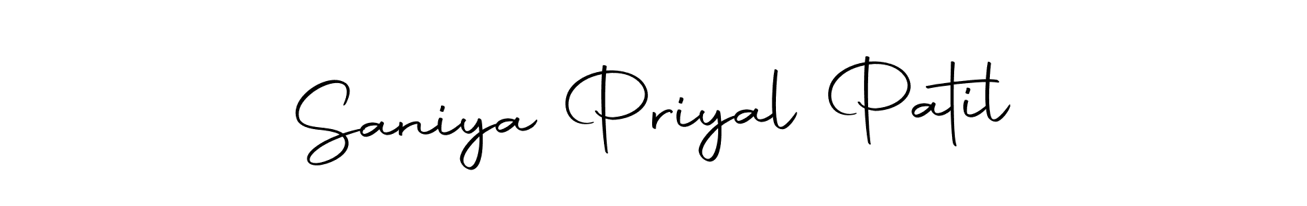 This is the best signature style for the Saniya Priyal Patil name. Also you like these signature font (Autography-DOLnW). Mix name signature. Saniya Priyal Patil signature style 10 images and pictures png