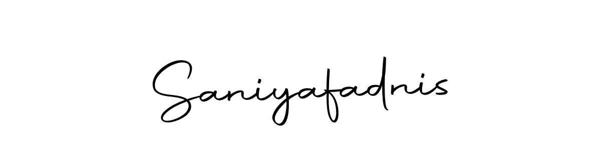 Saniyafadnis stylish signature style. Best Handwritten Sign (Autography-DOLnW) for my name. Handwritten Signature Collection Ideas for my name Saniyafadnis. Saniyafadnis signature style 10 images and pictures png