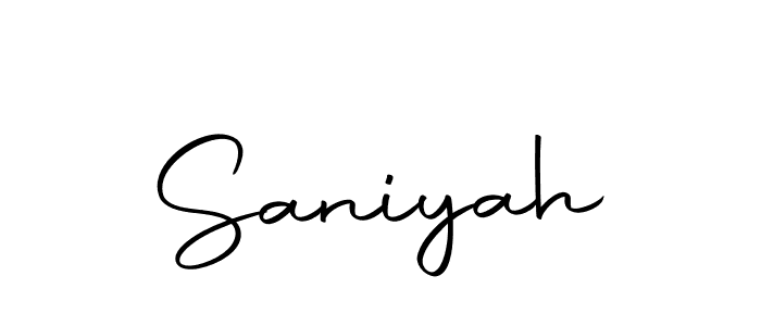 Similarly Autography-DOLnW is the best handwritten signature design. Signature creator online .You can use it as an online autograph creator for name Saniyah. Saniyah signature style 10 images and pictures png