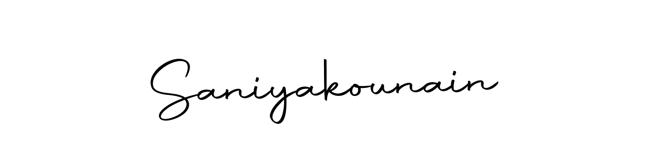 You should practise on your own different ways (Autography-DOLnW) to write your name (Saniyakounain) in signature. don't let someone else do it for you. Saniyakounain signature style 10 images and pictures png