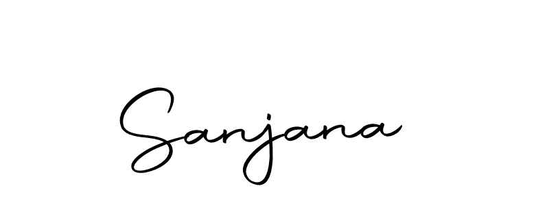Create a beautiful signature design for name Sanjana . With this signature (Autography-DOLnW) fonts, you can make a handwritten signature for free. Sanjana  signature style 10 images and pictures png